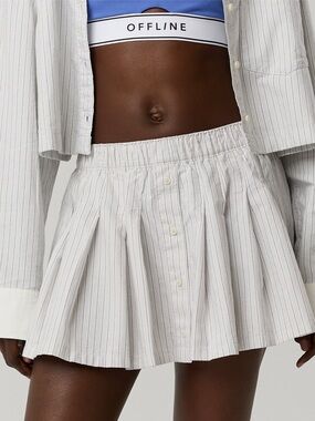 NWT OFFLINE by Aerie Oxford Mini Skirt